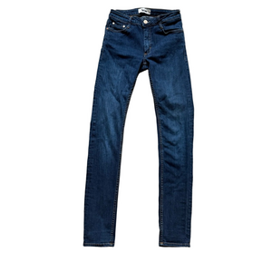 Acne Dark Blue Skinny Women's Jeans Size 26 32 Casual Streetwear Denim Basic